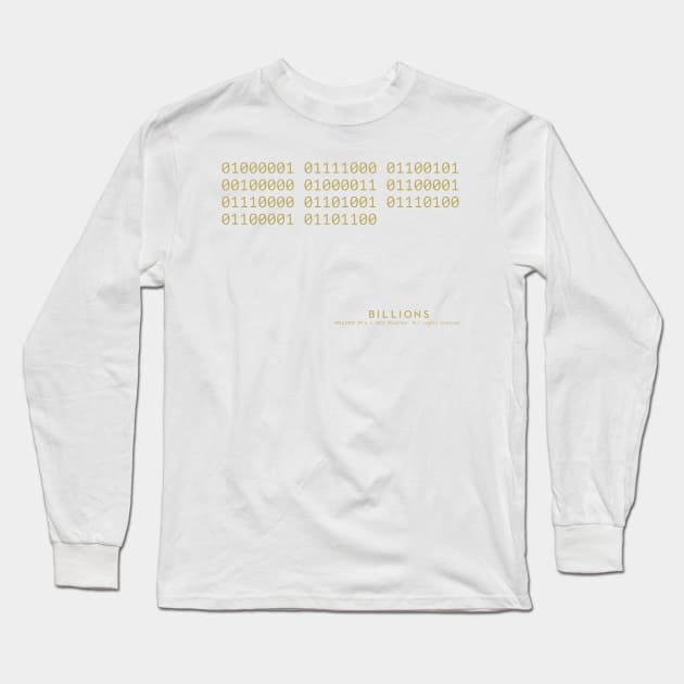 Billions- Axe Capital in binary code Long Sleeve T-Shirt by Bee-